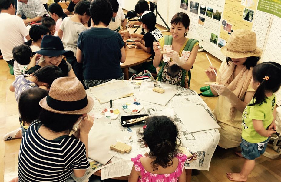 「森のトイカメラ作り」<BR>木育ワークショップ